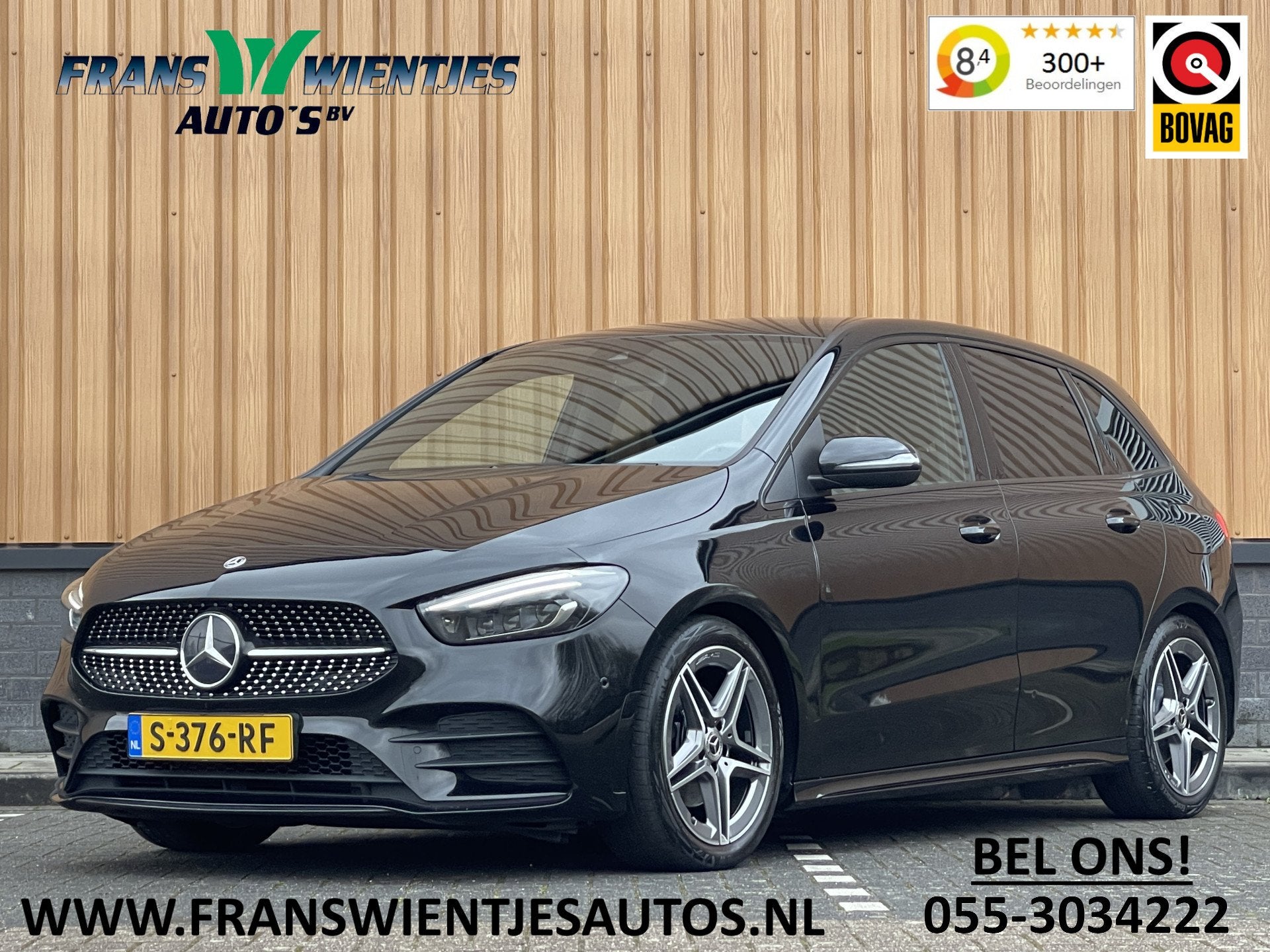 Mercedes-Benz B-Klasse 200 Business Solution AMG | Sfeerverl, Auto's, Gebruikt, 4 cilinders, Alcantara, Zwart