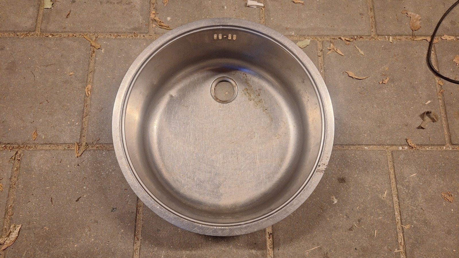RVS wasbak Bruynzeel 44 cm, Ophalen of Verzenden, Gebruikt, Rvs, Wastafel
