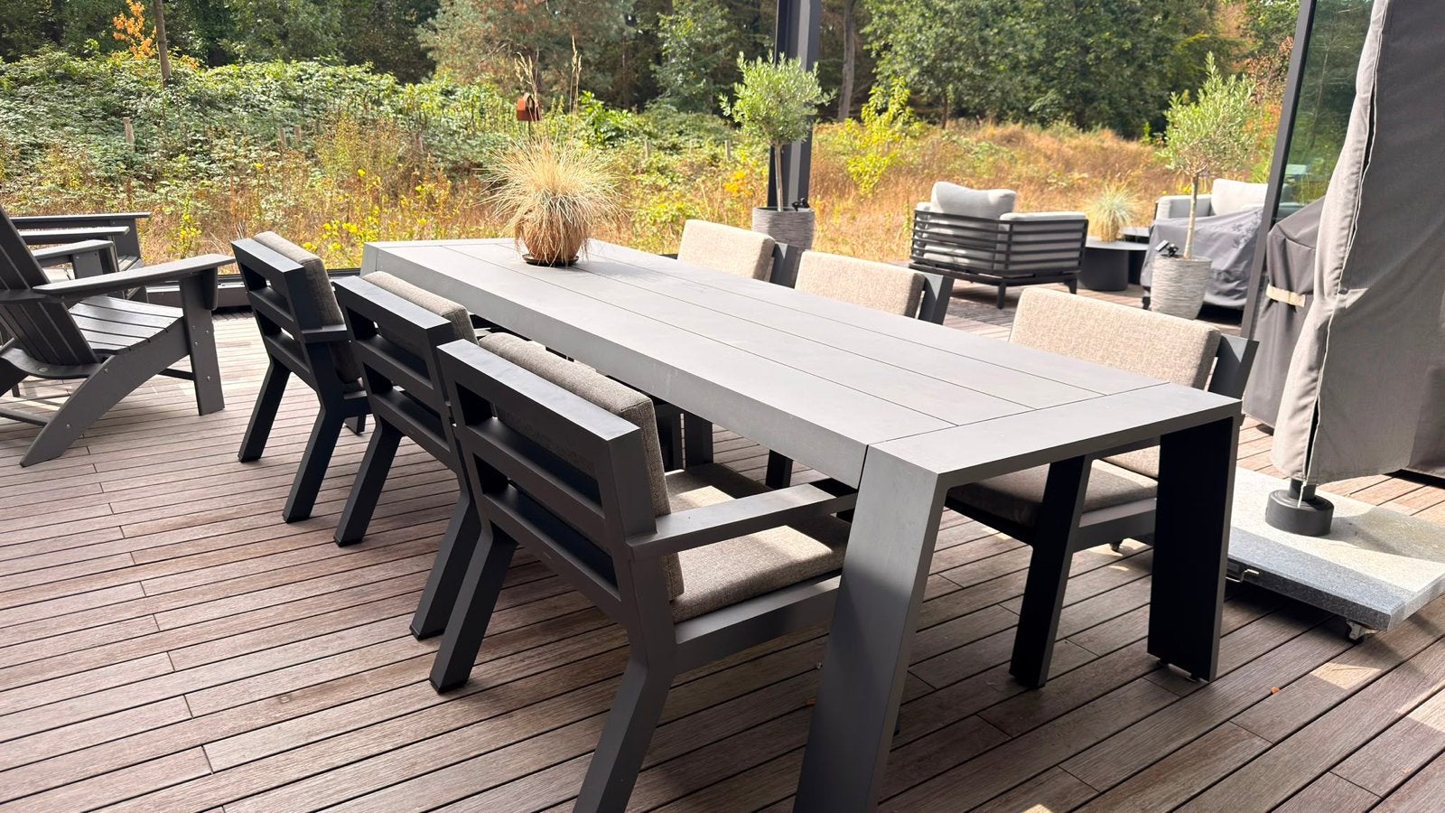 Borek Viking Low Dining set - in uitstekende staat!, Ophalen, 6 zitplaatsen, Aluminium, Zo goed als nieuw