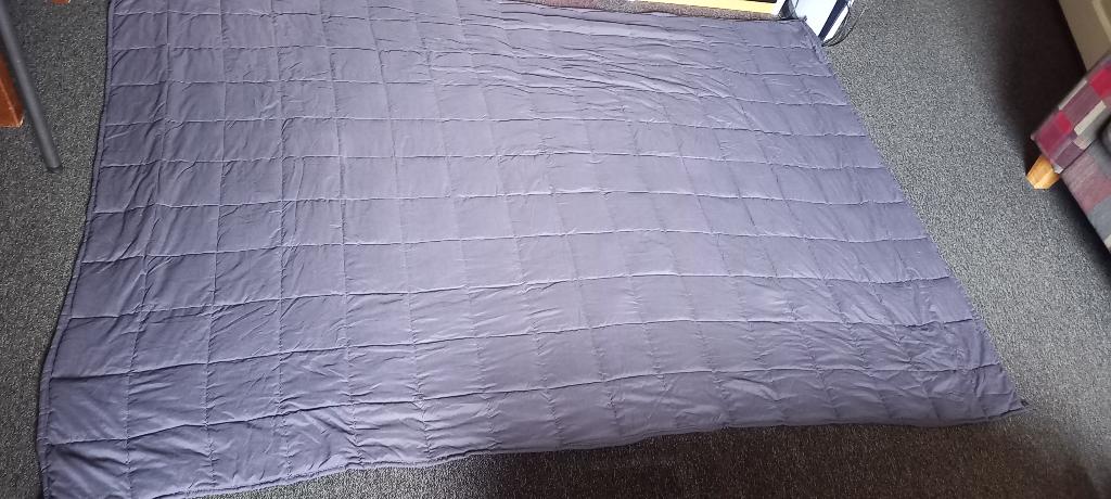 Te koop: verzwaringsdeken 140x200, Ophalen, Eenpersoons, Blauw, Deken of Dekbed