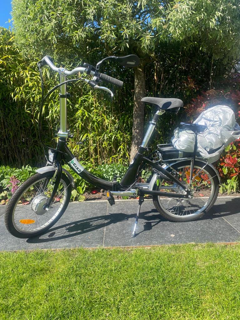 Beixo electrische Vouwfiets incl afdek zeil, 20 inch of meer, Versnellingen, Zo goed als nieuw, Totaal opvouwbaar