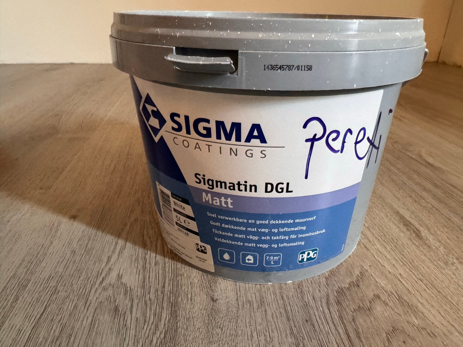 Sigma Sigmatin DGL Matt verf Little Green Portland Stone 77, Ophalen of Verzenden, Grijs, Minder dan 5 liter, Verf