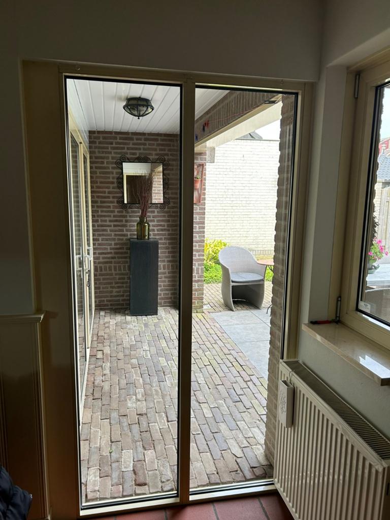Alluminium raam tot vloer kozijn, Doe-het-zelf en Verbouw, Glas en Ramen, Gebruikt, Gevelraam of Ruit, 160 cm of meer, 80 tot 120 cm