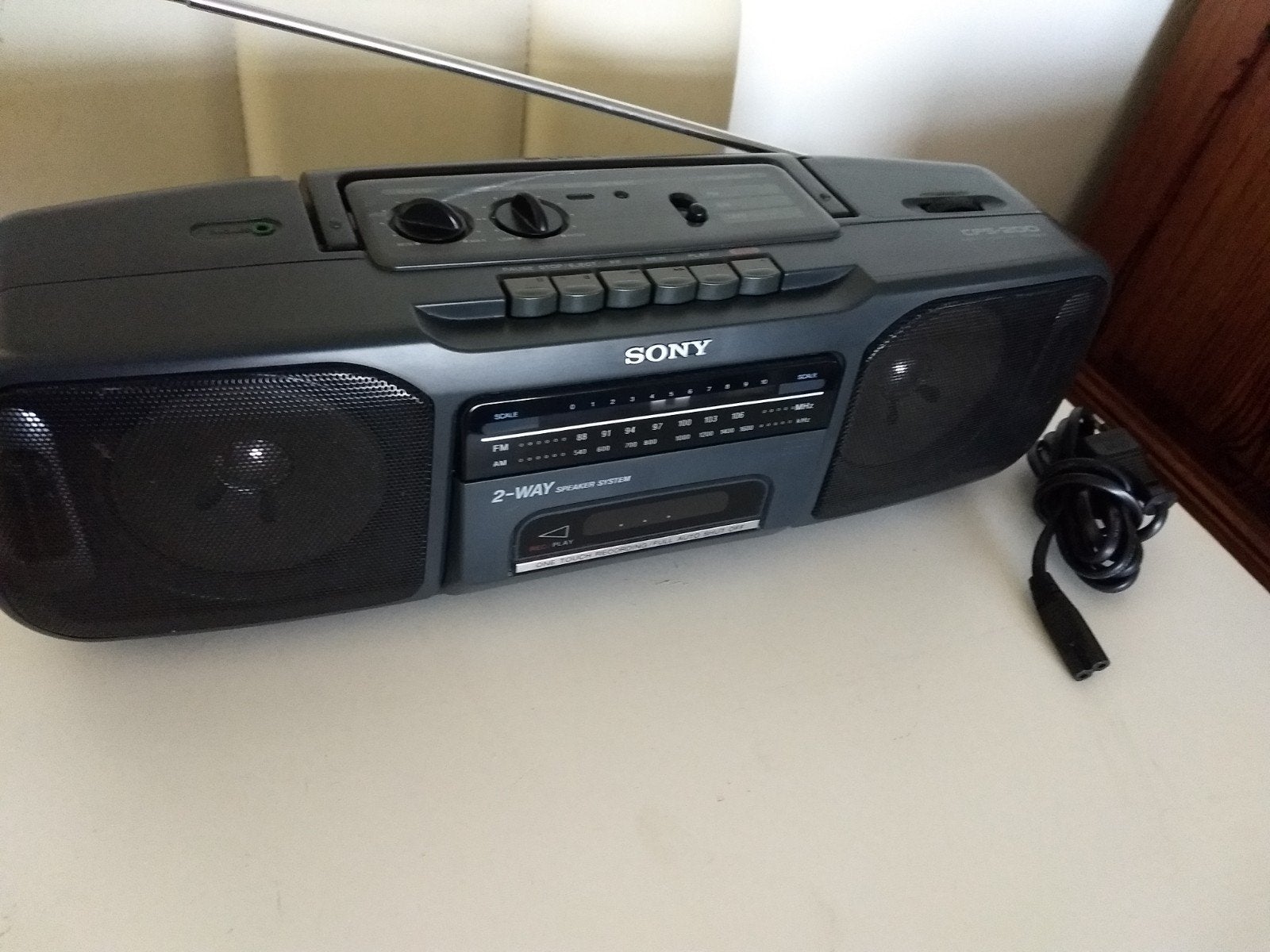Goede Sony Radio met cassette, Ophalen, Zo goed als nieuw, Radio