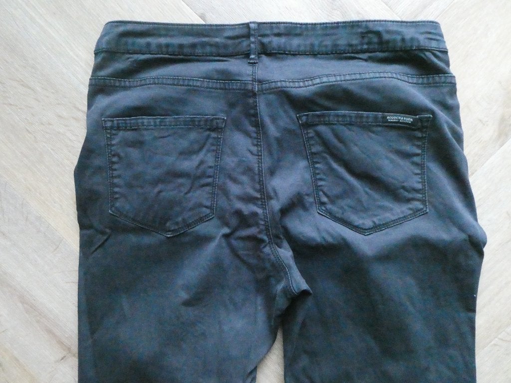 Scotch & Soda/Maison Scotch Mid Rise Skinny broek maat 30-30, Zwart, Scotch & Soda, Ophalen of Verzenden, Zo goed als nieuw