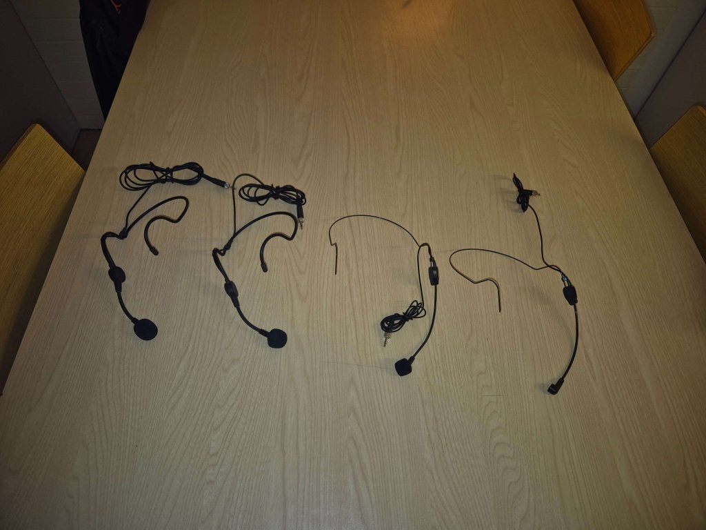 4x sennheiser headsets zwart, Niet ingevuld, Gebruikt, Overige typen, Niet ingevuld