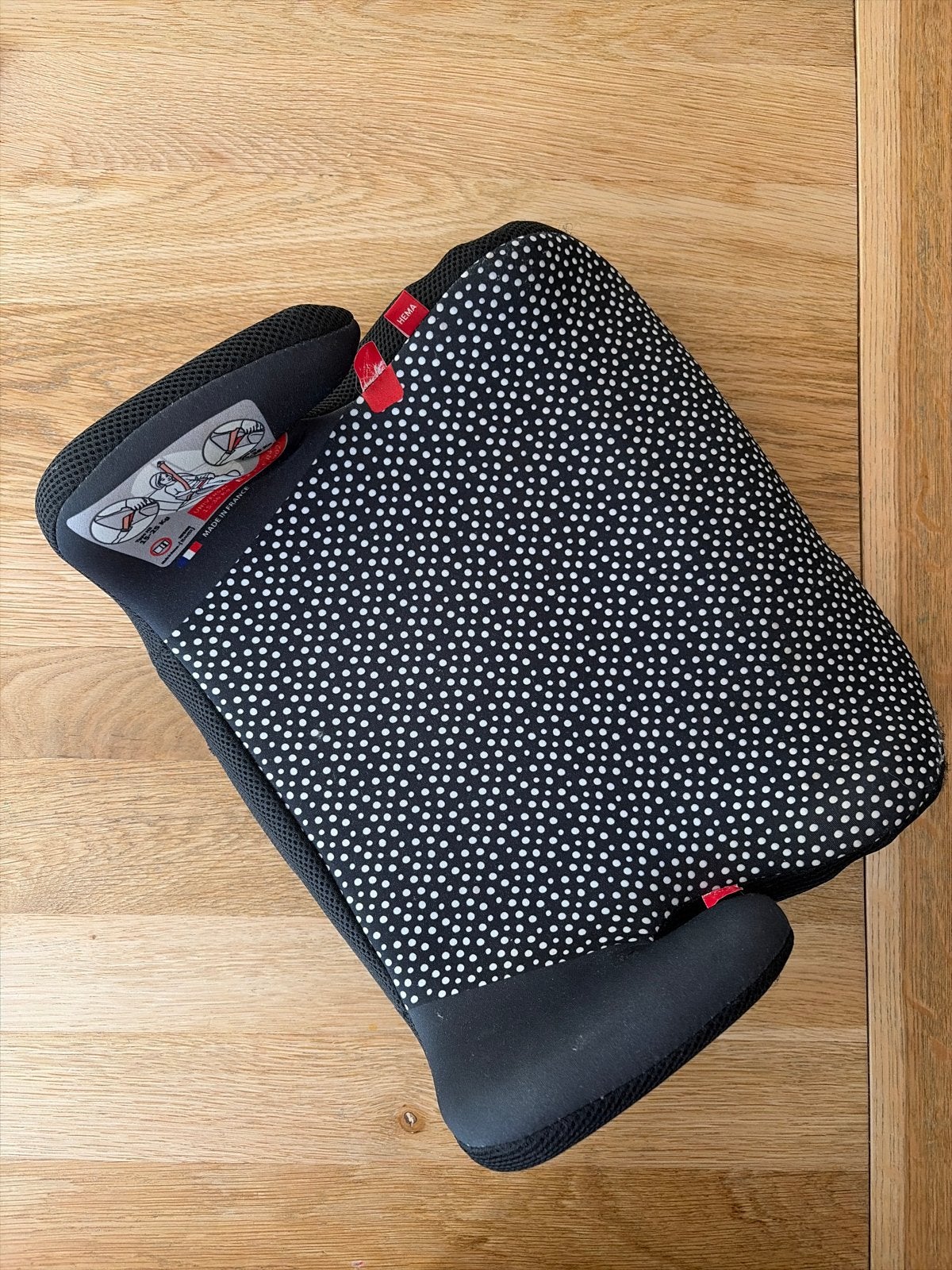 Zwarte zitverhoger met witte stippen (HEMA), 15 t/m 36 kg, Ophalen, Overige merken, Gebruikt
