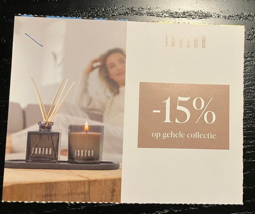 Janzen kortingscode 15%, Kortingsbon, Overige typen
