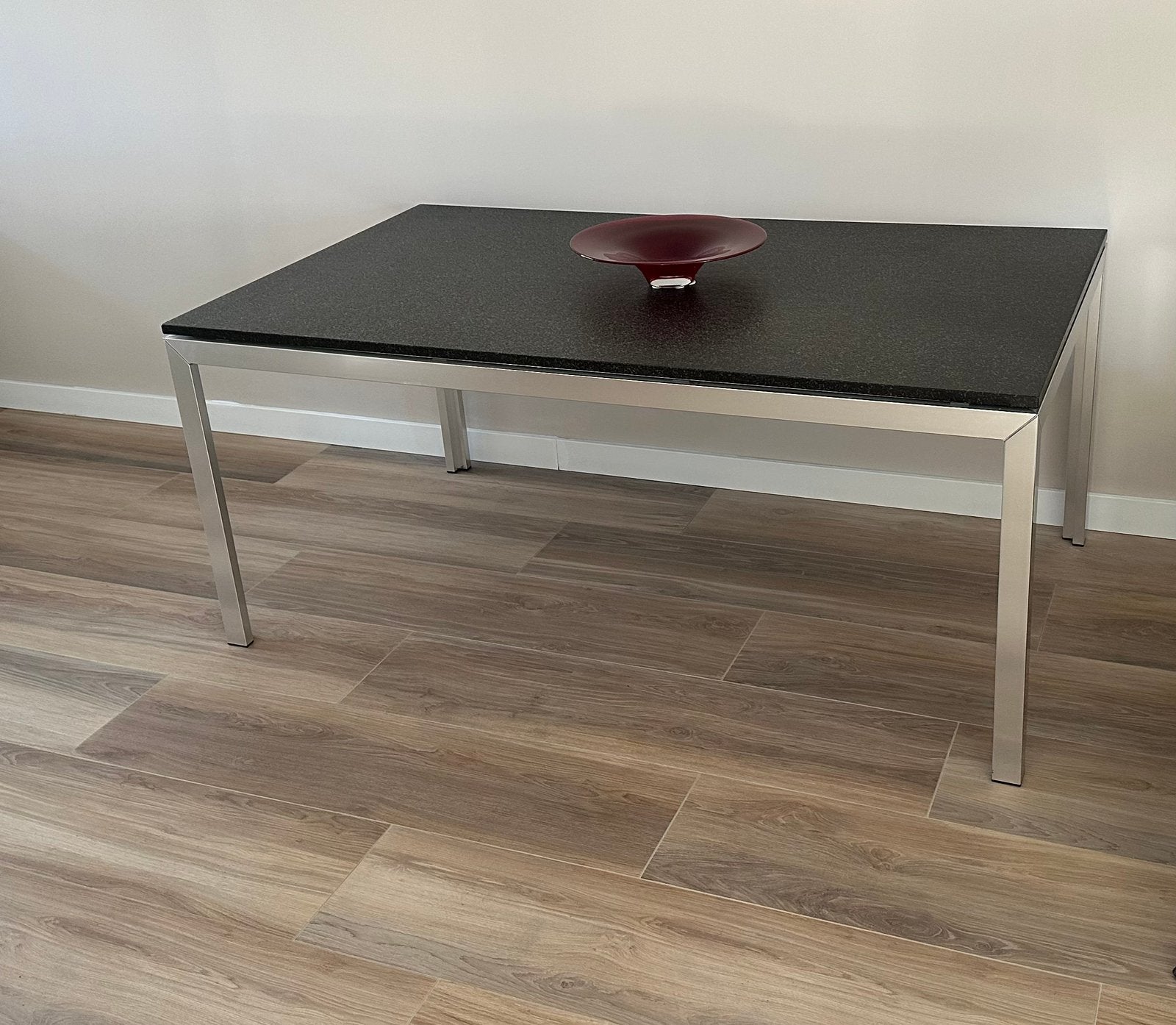 COR Design eettafel, granieten blad met aluminium onderstel, Huis en Inrichting, Tafels | Eettafels, Ophalen, 100 tot 150 cm, 150 tot 200 cm