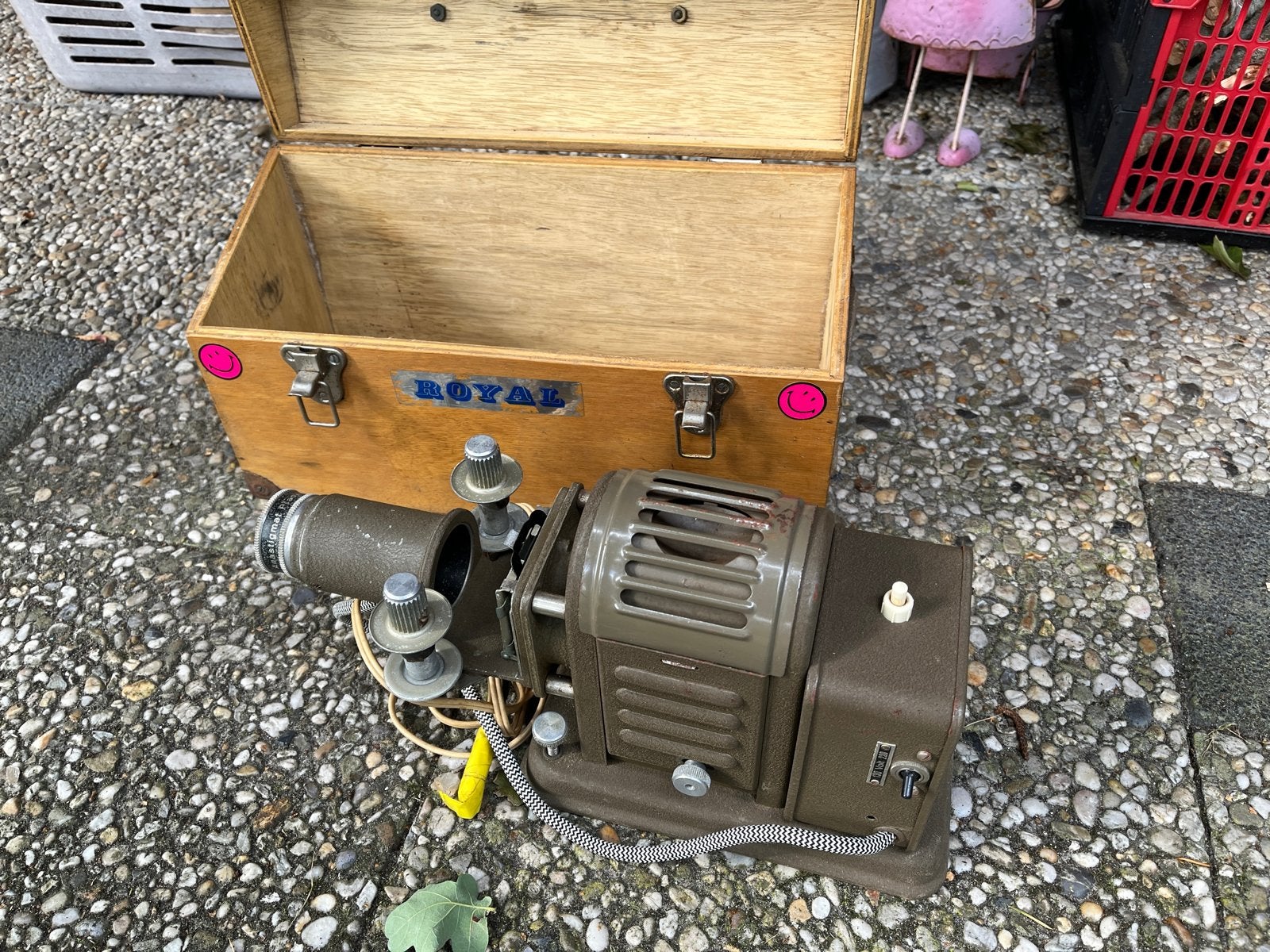Vintage Foka Noris Trumpf III projector met koffer, Ophalen of Verzenden, Gebruikt