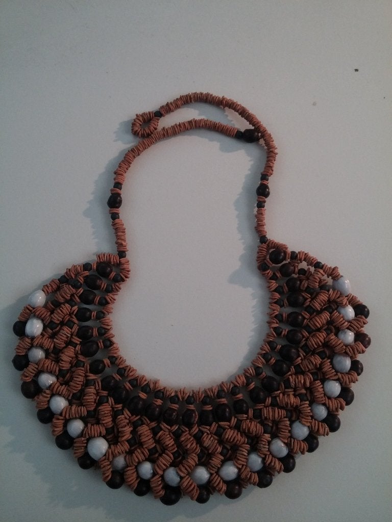 Braziliaanse ketting deel 1, Ophalen of Verzenden, Zo goed als nieuw, Overige materialen, Met hanger