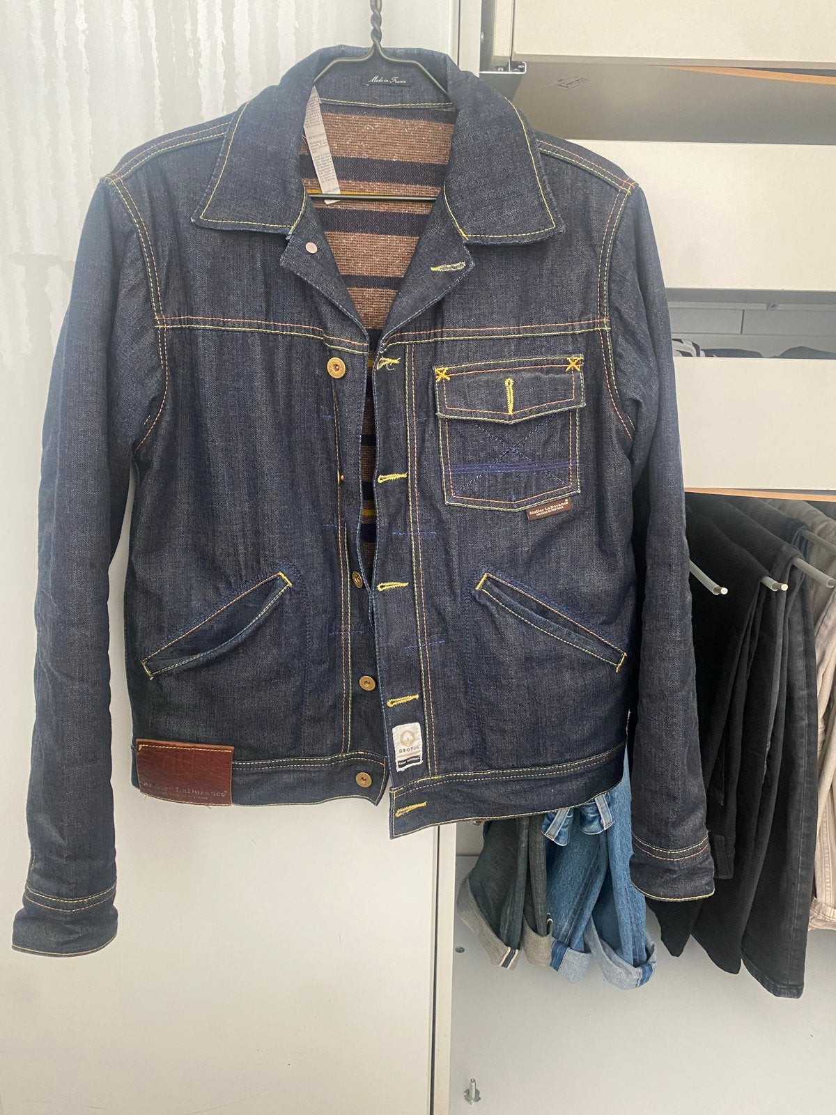 Atelier LaDurance spijkerjack -, Verzenden, Gedragen, Maat 48/50 (M), Blauw