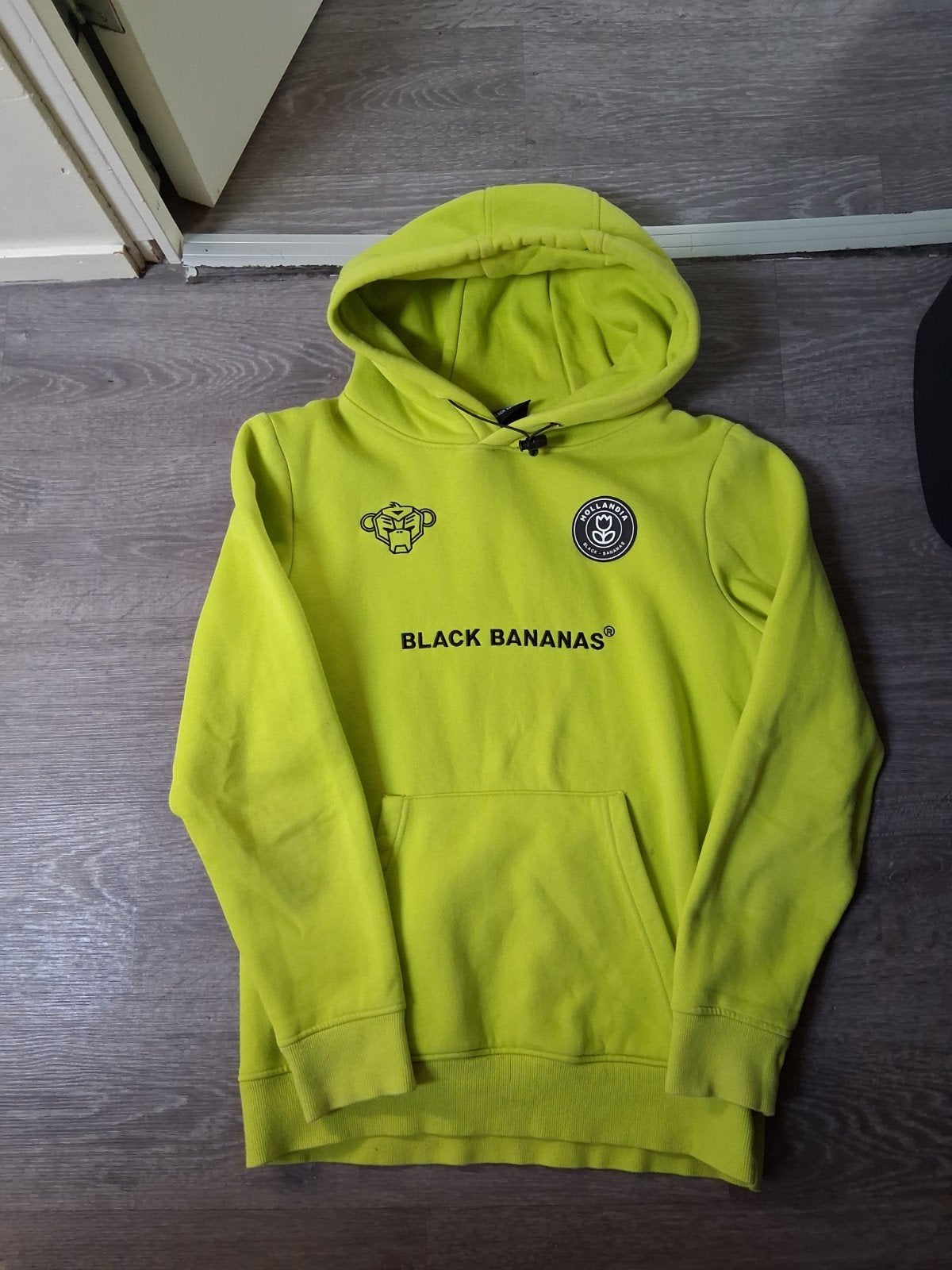 Black Bananas Hoodie - Neon Geel - Maat S, Geel, Ophalen of Verzenden, Black Bananas, Gedragen