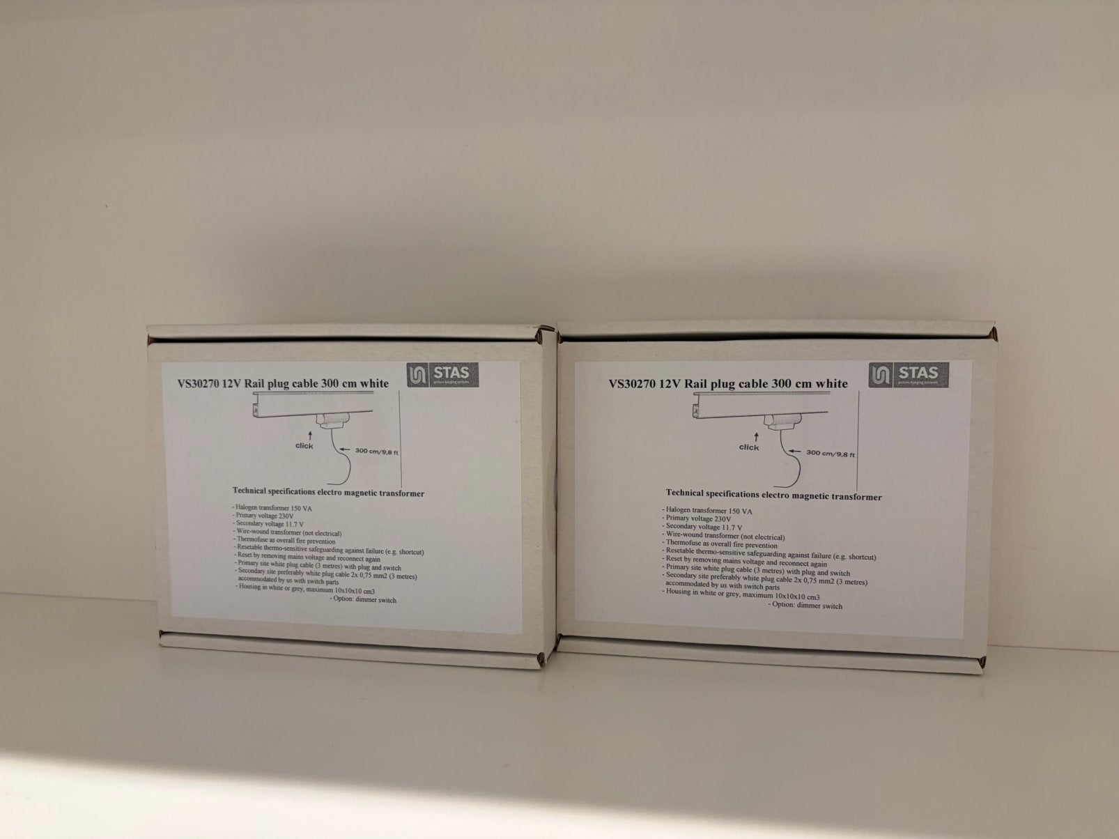2x STAS Kabel 300cm voor STAS Multirail Adapter t.w.v. € 52, Ophalen, Nieuw, Kabel of Snoer