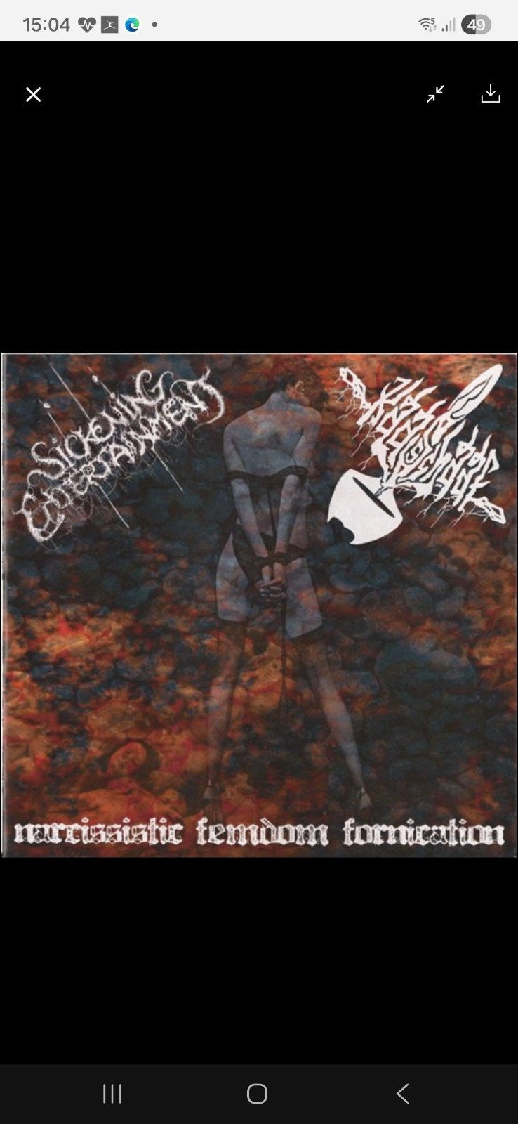 Sickening Entertainment - Narcissistic Femdom Fornication CD, Ophalen of Verzenden, Zo goed als nieuw, Album, Inclusief boekje