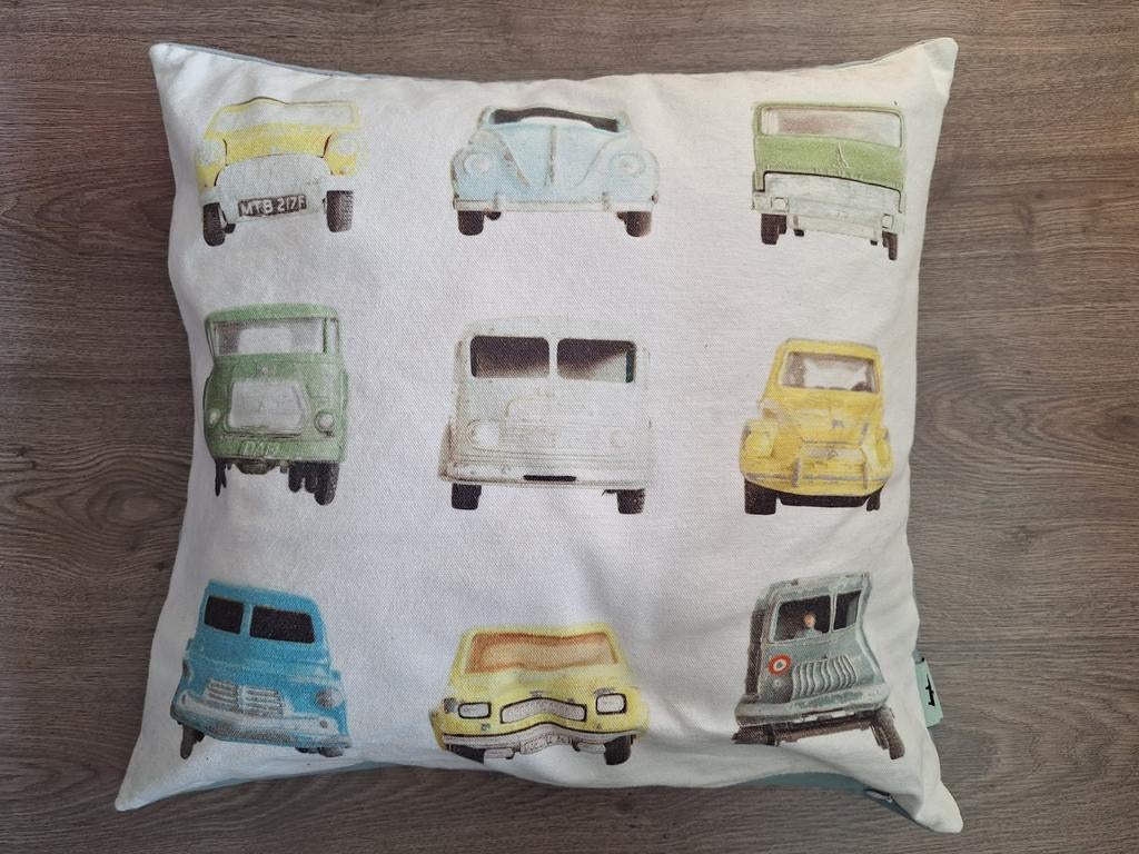 Kussen met auto's van Studio Ditte, Ophalen of Verzenden, Kleed of Kussen