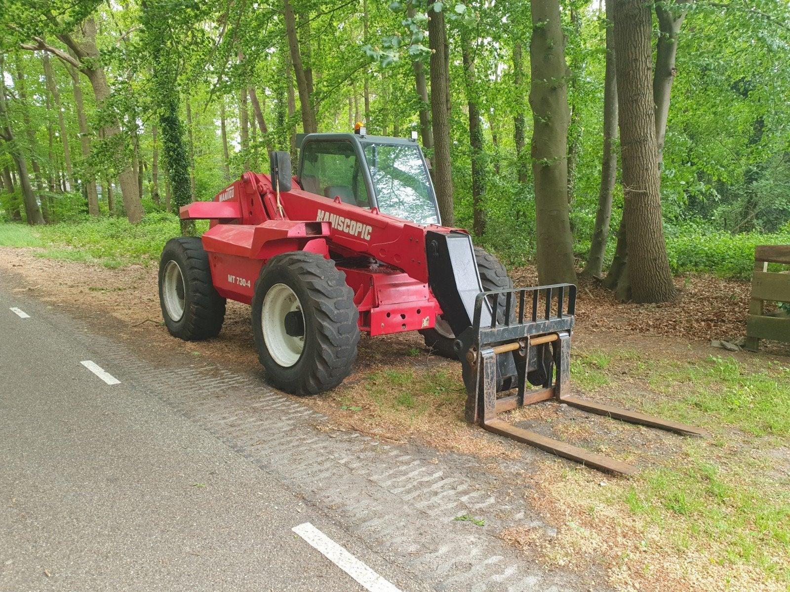 Manitou verreiker 730-4, Ophalen