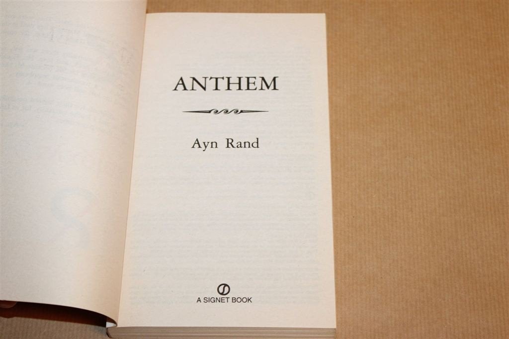 Anthem — Ayn Rand, Dystopie over Individualisme, Boeken, Ophalen of Verzenden, Zo goed als nieuw