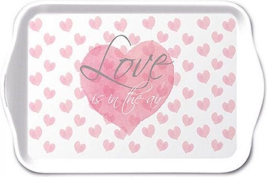 Tray Melamine 13x21cm Love Letters, Ophalen, Ambiente, Nieuw, Nvt