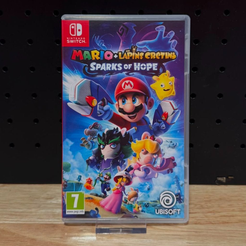 Nintendo Switch Game: Mario + The Lappins Sparks Of Hope, Nintendo, Gebruikt, Support@nintendo.com, 11-1 Hokotate-cho, Kamitoba, Minami-ku
Kyoto 601-8501
Japan