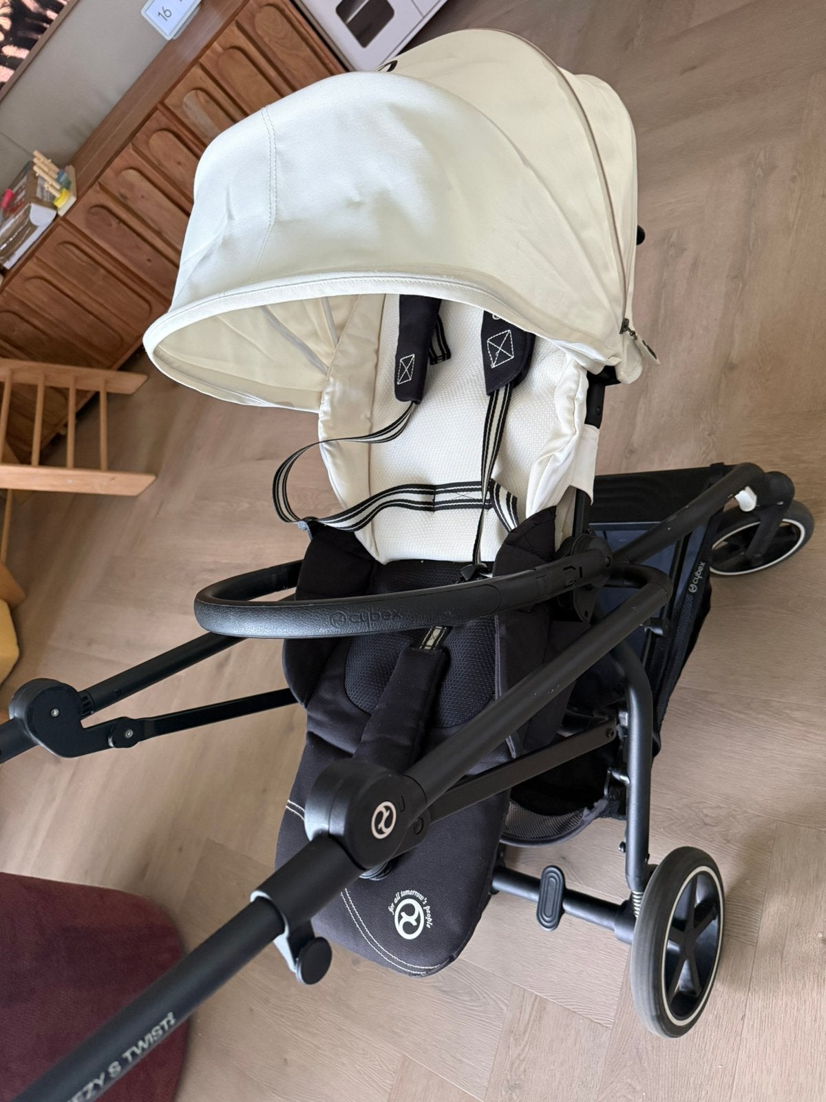 Cybex kinderwagen buggy Eezy S Twist +2 wit, Ophalen, Zo goed als nieuw