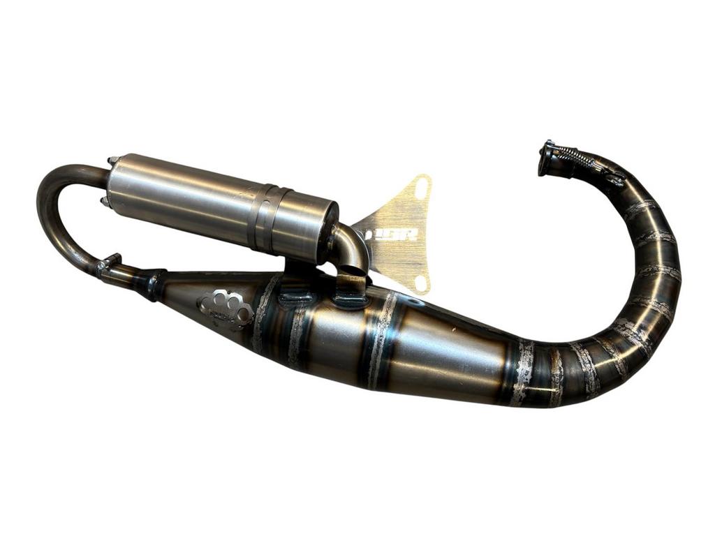 DBR uitlaat intermedio Minarelli verticaal 70cc OP=OP, Fietsen en Brommers, Verkoop@ddltuning.nl, Uitlaat, Ophalen of Verzenden
