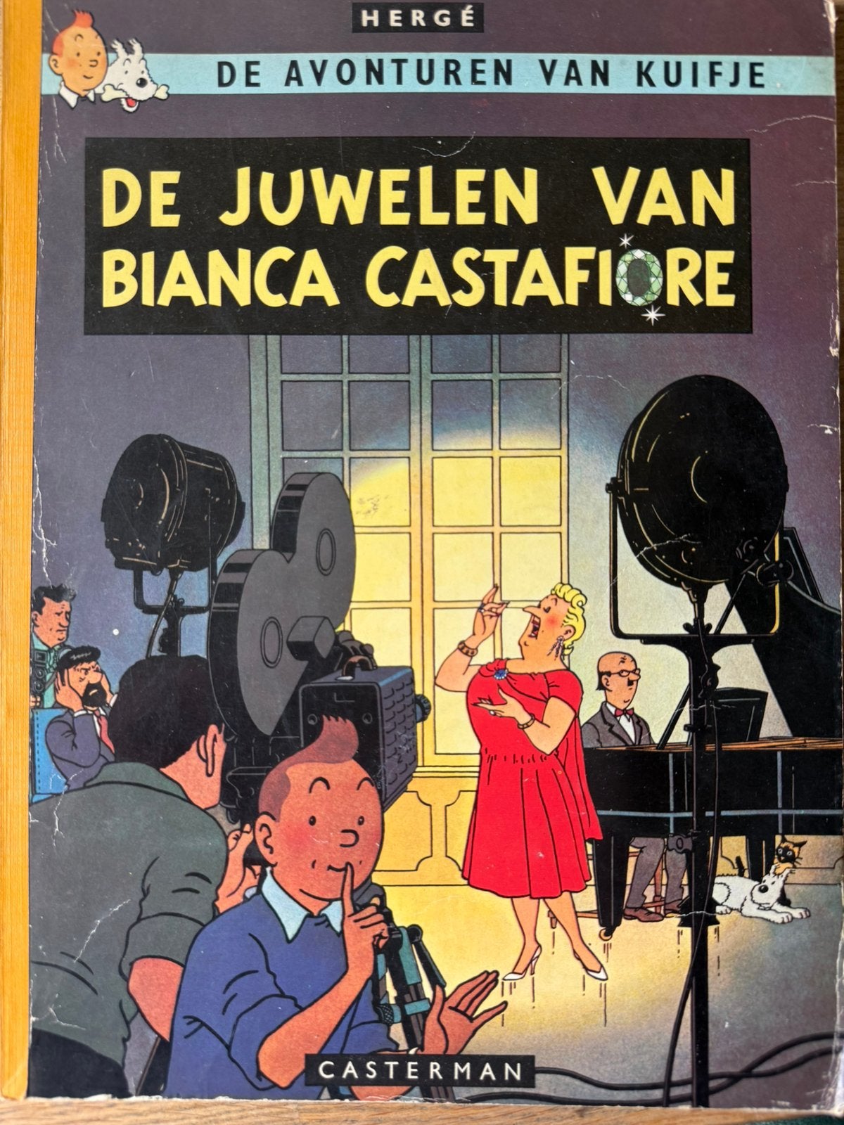 De juwelen van bianca castafiore kuifje eerste druk, Eén stripboek, Ophalen of Verzenden, Zo goed als nieuw