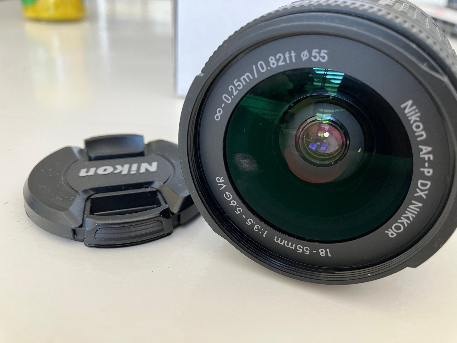 Nikon fotolens AF-P DX 18-55mm /F3.5-5.6 VR, Ophalen, Zo goed als nieuw, Standaardlens