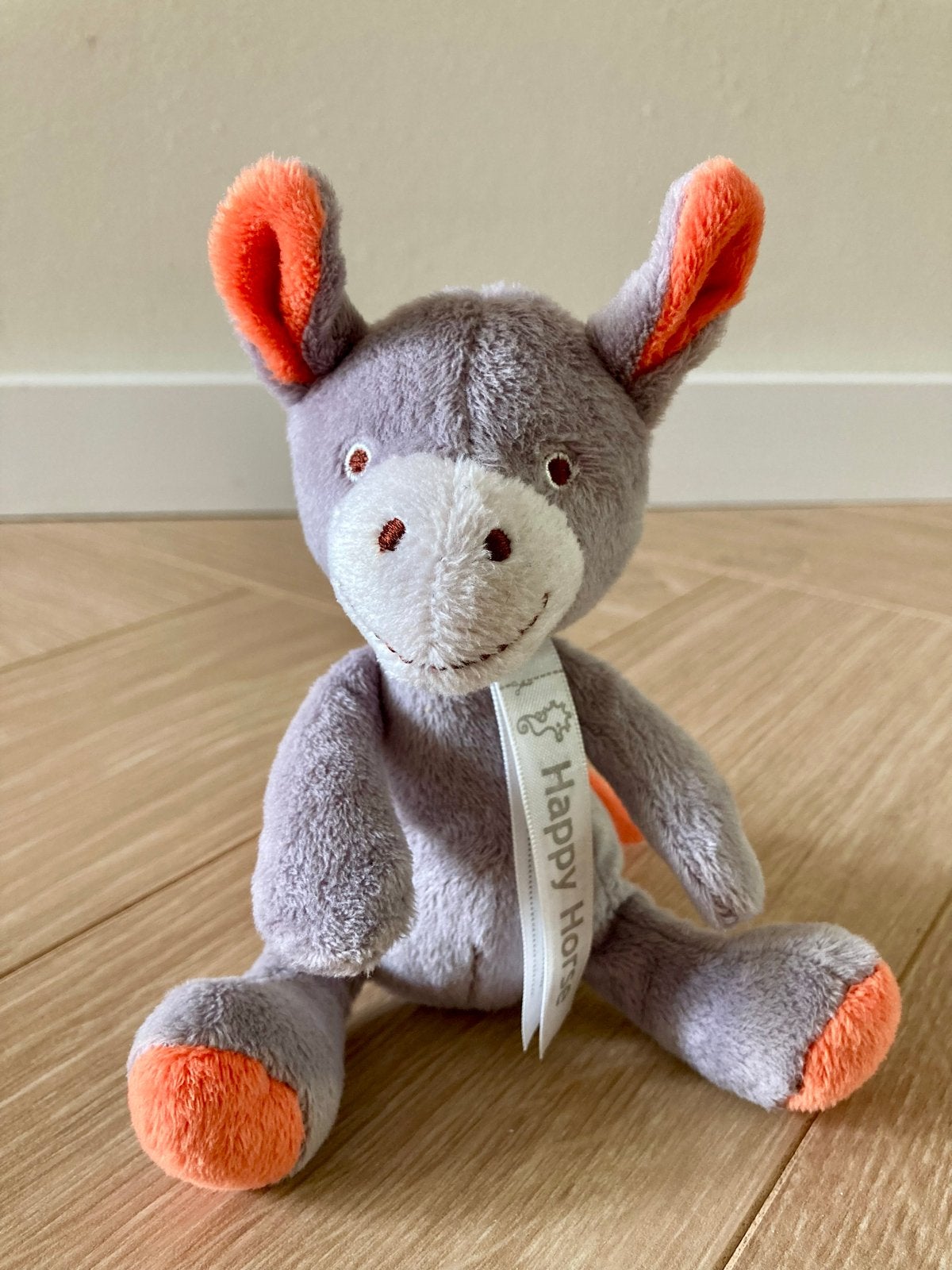 Nieuwe Happy Horse ezel knuffel, Kinderen en Baby's, Grijs, Nieuw, Ophalen of Verzenden, Met label