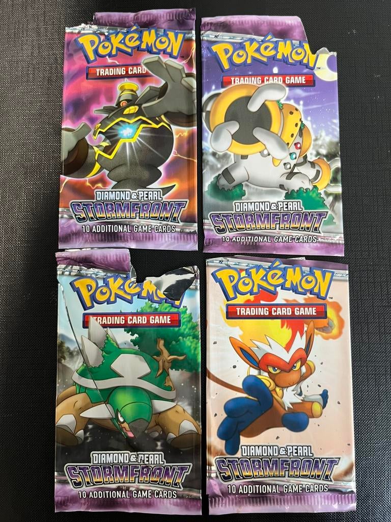 Pokemon booster empty art set compleet stormfront, Ophalen of Verzenden, Zo goed als nieuw, Booster