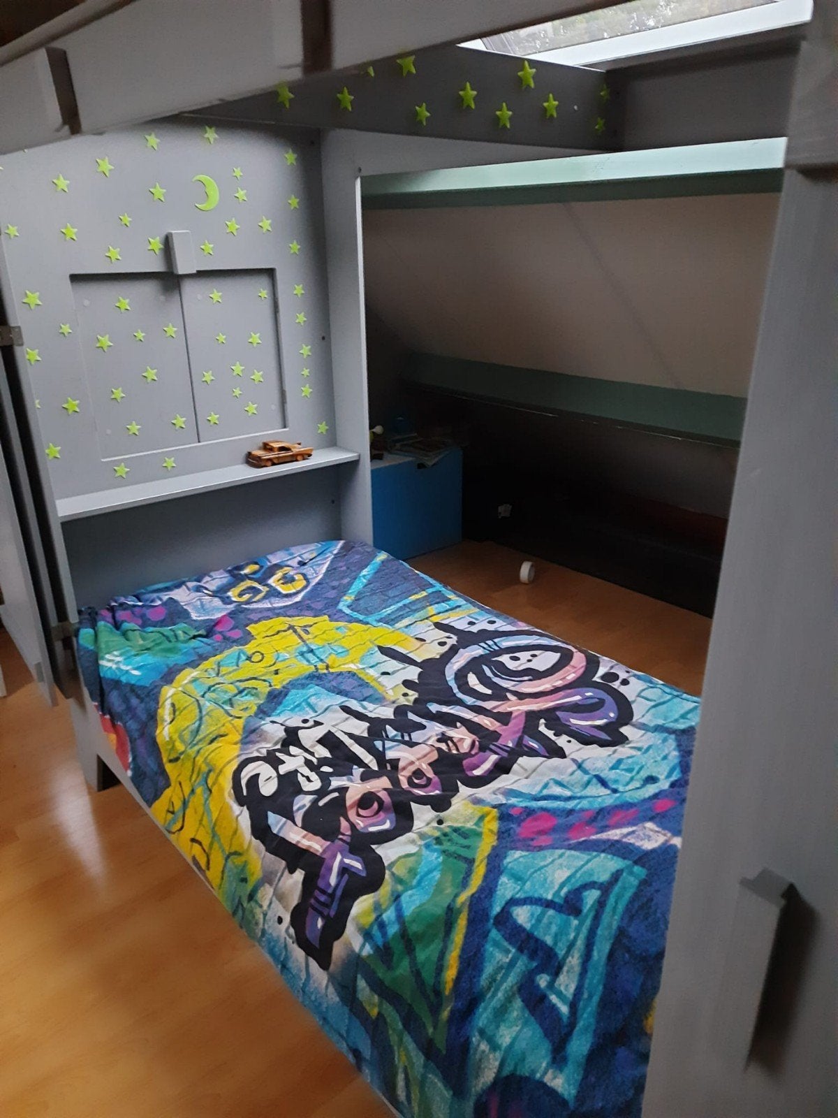 Lief bedstee, Ophalen, Gebruikt, 90 cm, Eenpersoons