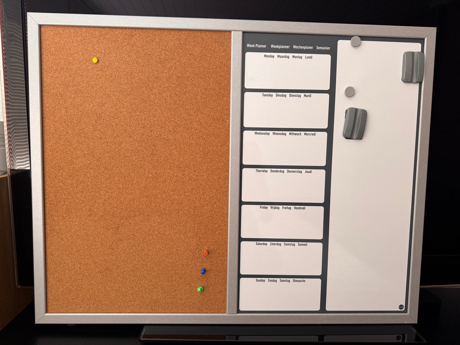 Weekplanner / Magneetbord / Prikbord combinatie, Huis en Inrichting, Woonaccessoires | Memoborden, Ophalen of Verzenden, Zo goed als nieuw