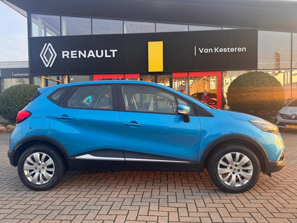 RENAULT Captur Energy TCe 90PK S&S Expression / Airco / NL-A, Stof, Gebruikt, LED verlichting, Blauw