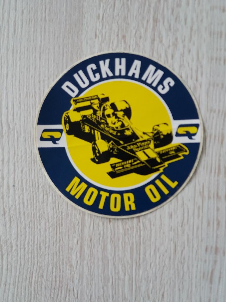 sticker DUCKHAMS MOTOR OIL, Ophalen of Verzenden, Zo goed als nieuw, Merk