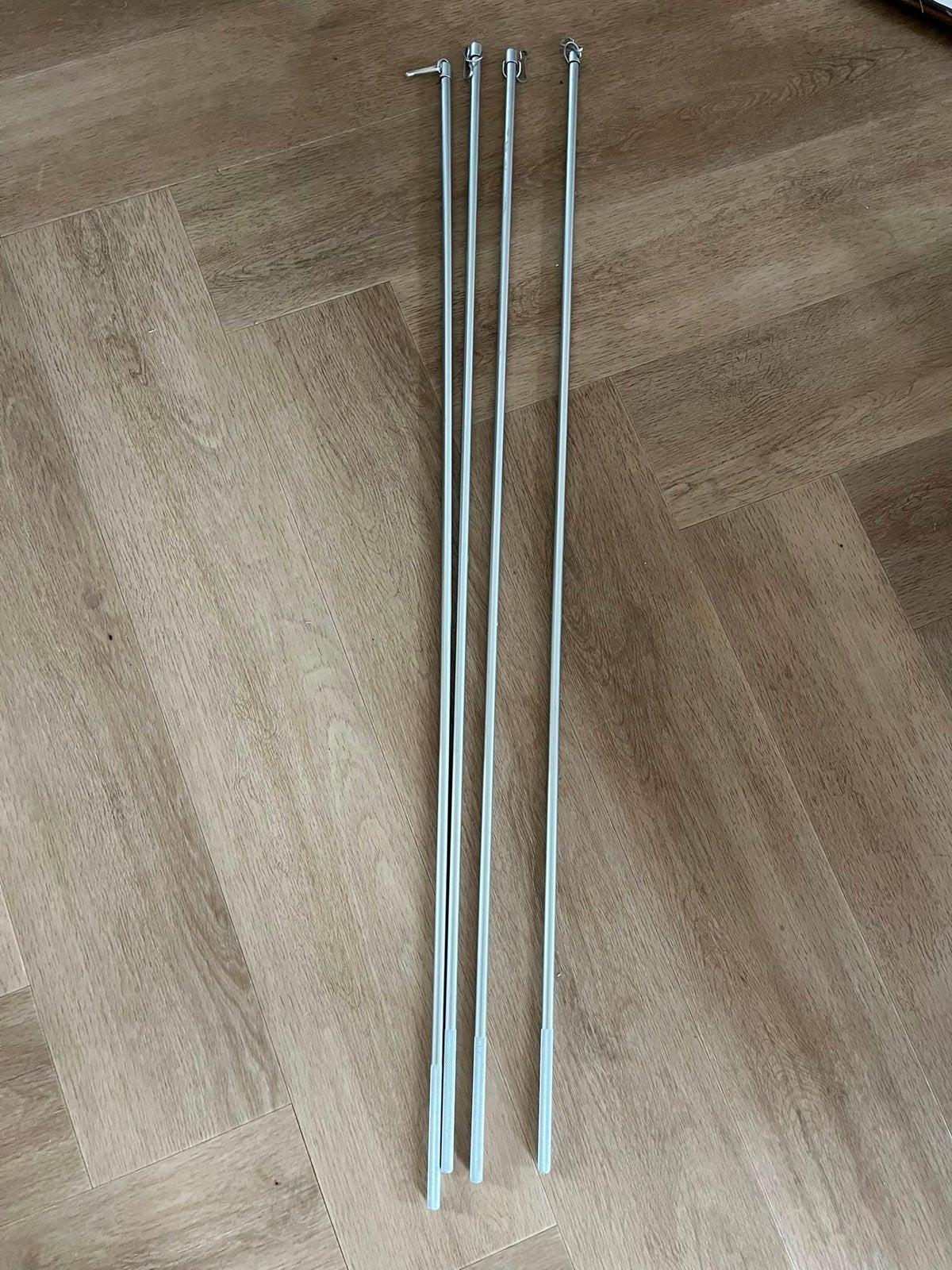 4 aluminium trekstangen te koop, Huis en Inrichting, Stoffering | Gordijnen en Lamellen, Ophalen, Zo goed als nieuw, Metaal
