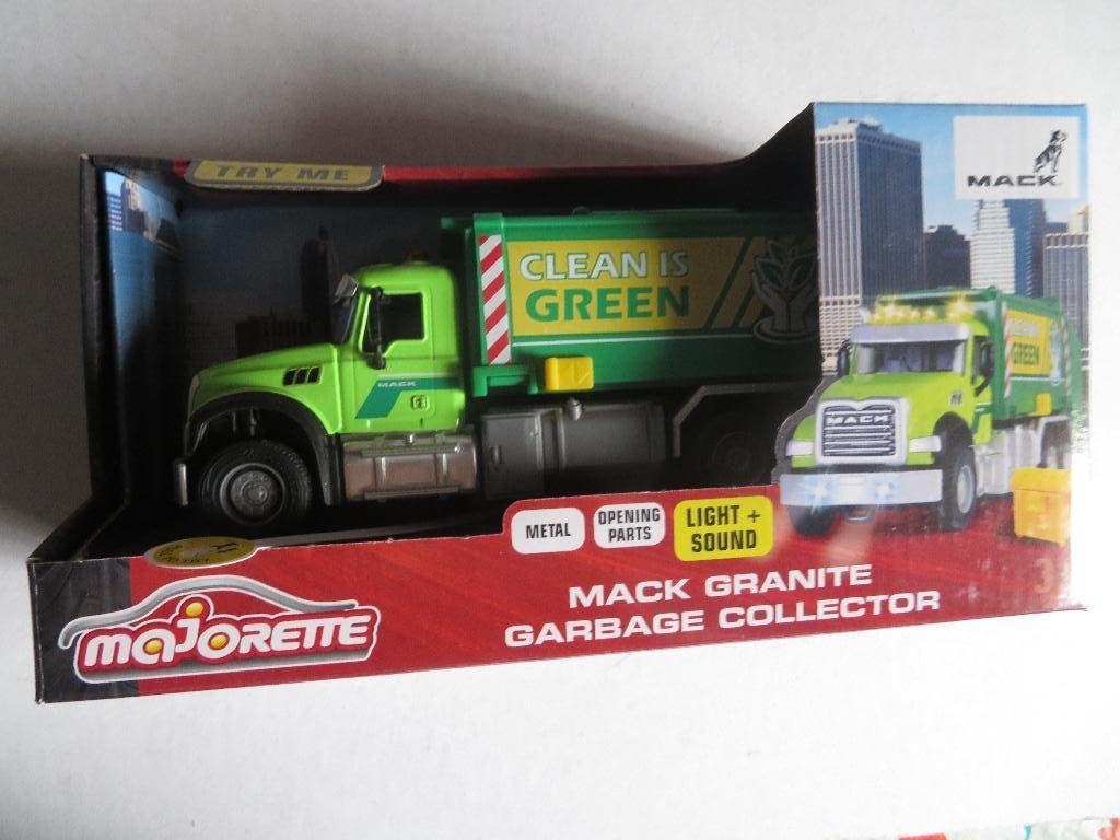 MAJORETTE -- MACK GRANITE GARBAGE COLLECTOR, Ophalen of Verzenden, Nieuw, Jongen