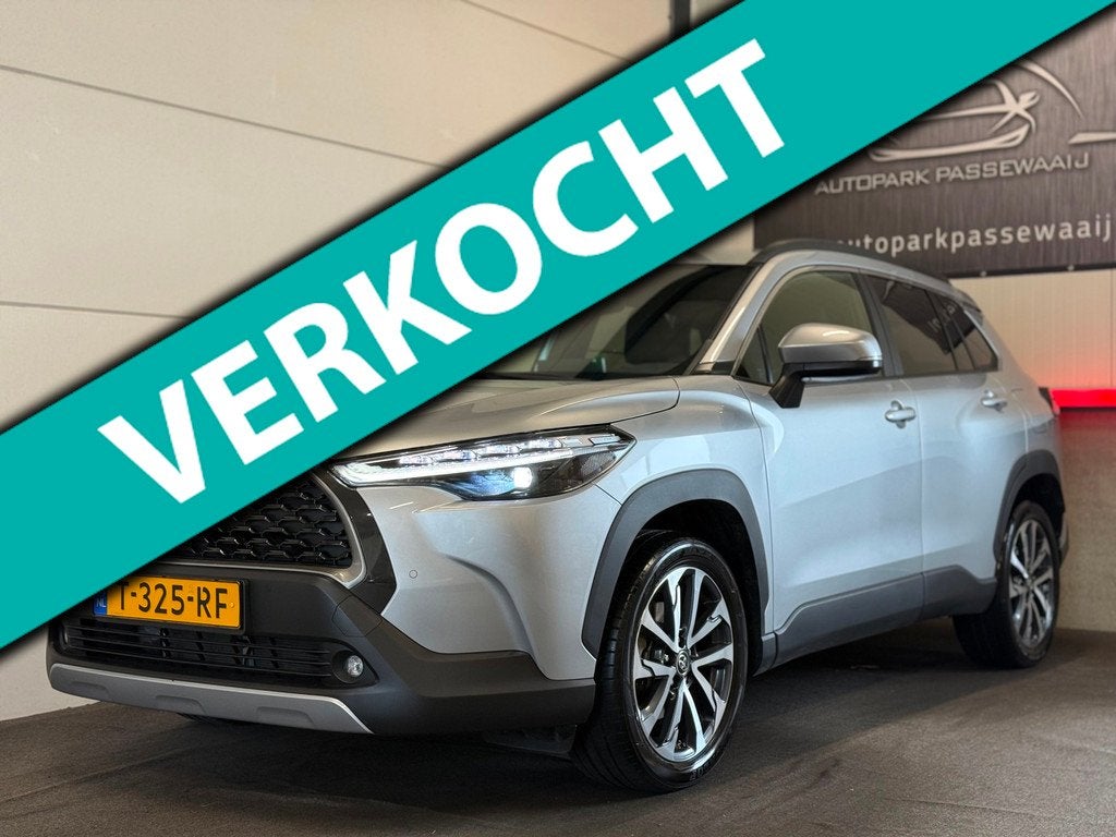 Toyota Corolla Cross 2.0 High Power Hybrid First Edition ACC, Auto's, Toyota, Gebruikt, 4 cilinders, Leder en Stof, Origineel Nederlands