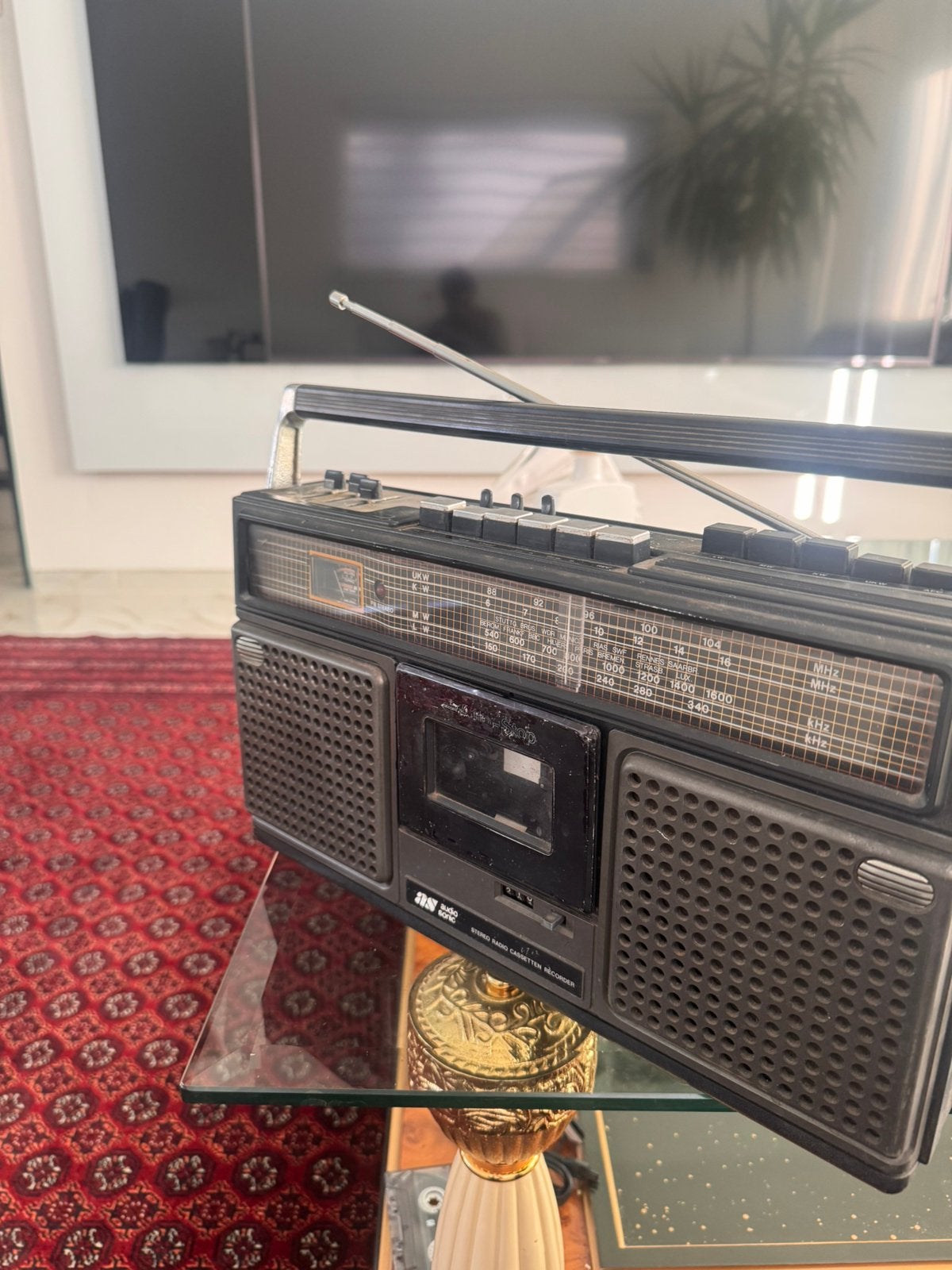 Mooie Audiosonic radio cassetterecorder/boombox/gettoblaster, Ophalen of Verzenden