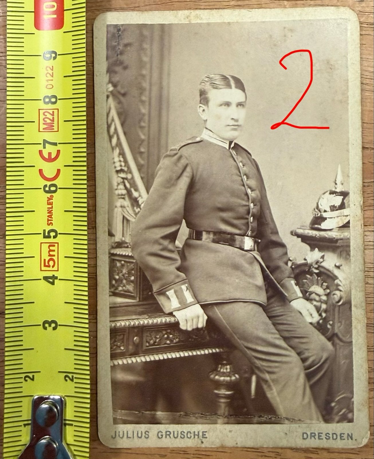 Duitse Soldaat met Waffenrock - Periode voor 1918, Verzamelen, Verzenden, Landmacht, Duitsland, Foto of Poster
