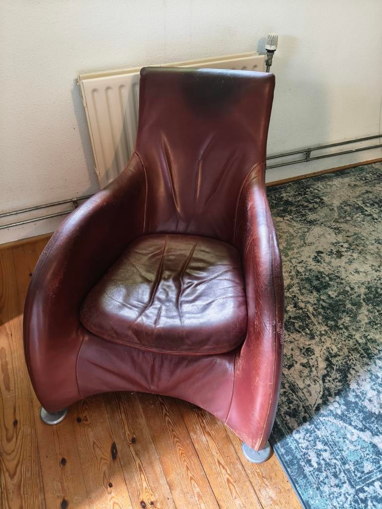 Montis Loge fauteuil - Gerard van den Berg - Opknapper, Ophalen, Gebruikt, Bruin, Leer