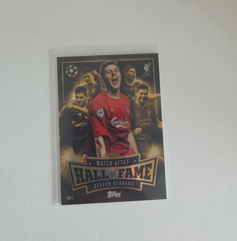 Steven Gerrard Match Attax Hall of Fame kaart, Ophalen of Verzenden