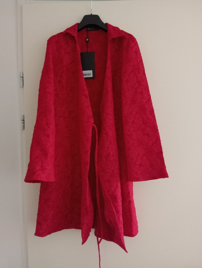 Flower wrap wikkeljurk rood - nieuw, Ophalen of Verzenden, Nieuw, Rood, Onder de knie