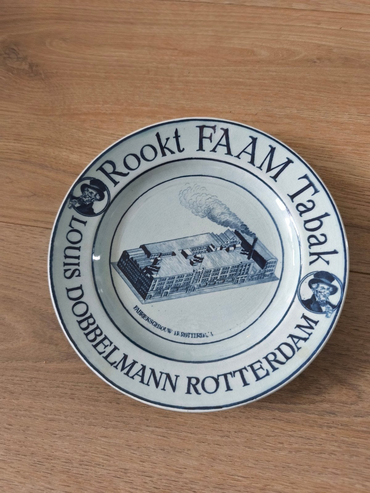 Antiek wandbord Louis Dobbelmann Faam Tabak Rotterdam, Ophalen of Verzenden