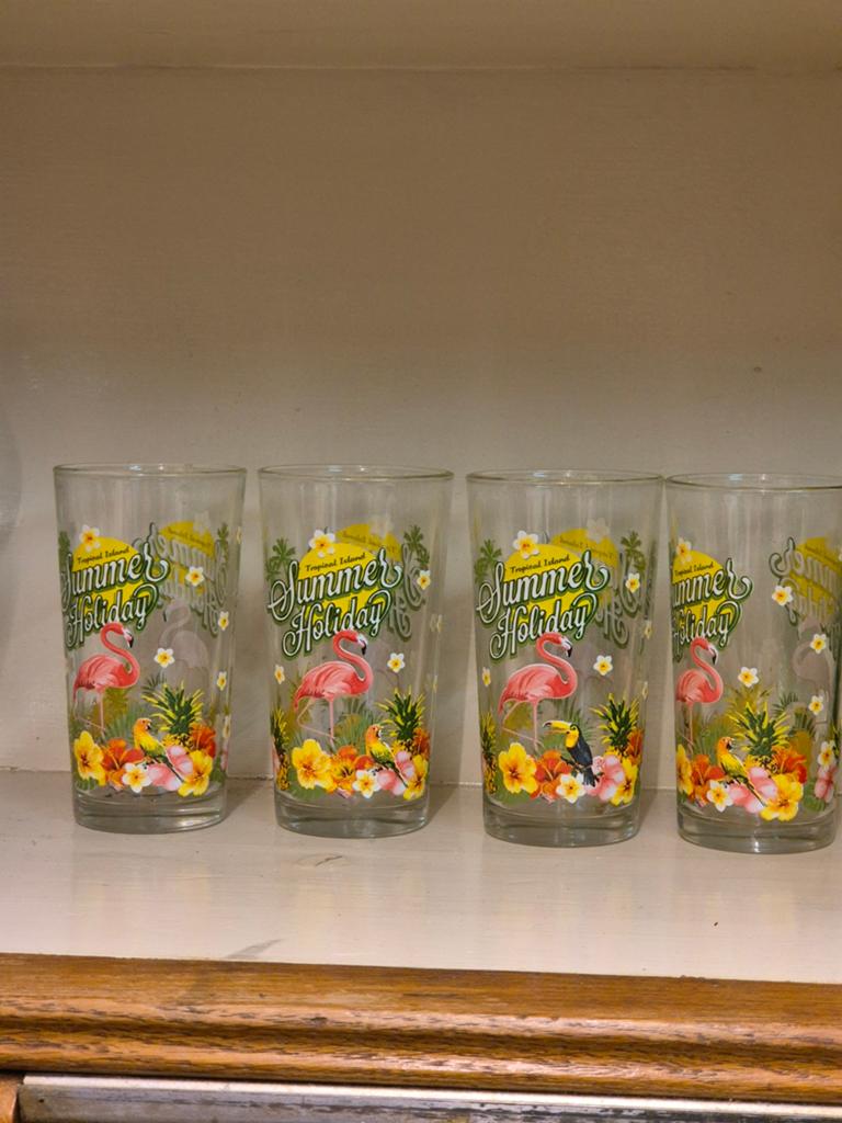 Tropical island summer holliday glas, Ophalen of Verzenden