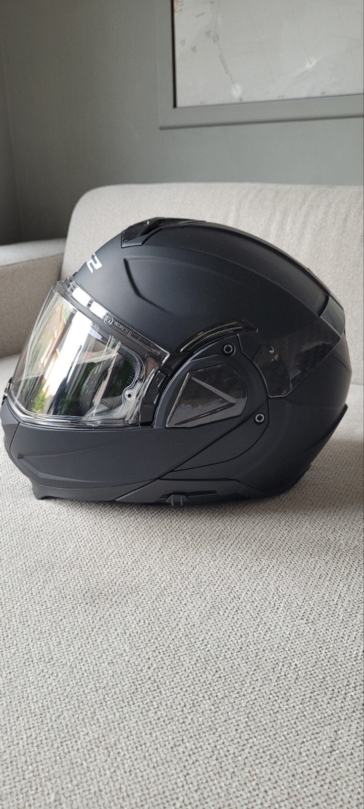 Zo goed als nieuwe LS2 systeemhelm - Maat M, Motoren, M, Systeemhelm, Tweedehands, Ophalen