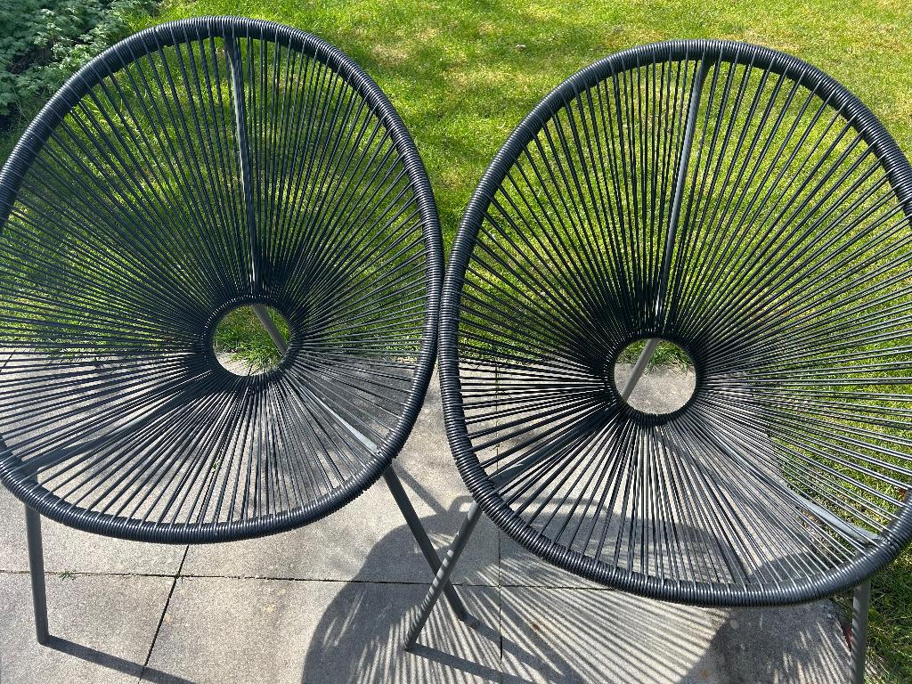 Tuinstoelen kuipjes karwei, Tuin en Terras, Ophalen, Gebruikt, Kunststof