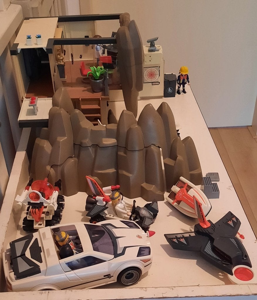 Playmobil 4875 Top Agenten Hoofdkwartier + Extra Auto en zo, Gebruikt, Losse onderdelen, Overige typen, Ophalen of Verzenden