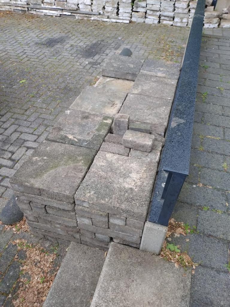 Terrastegels in verschillende maten voor tuin of oprit, Tuin en Terras, Tegels en Klinkers, Gebruikt, Terrastegels, Beton, 10 m² of meer