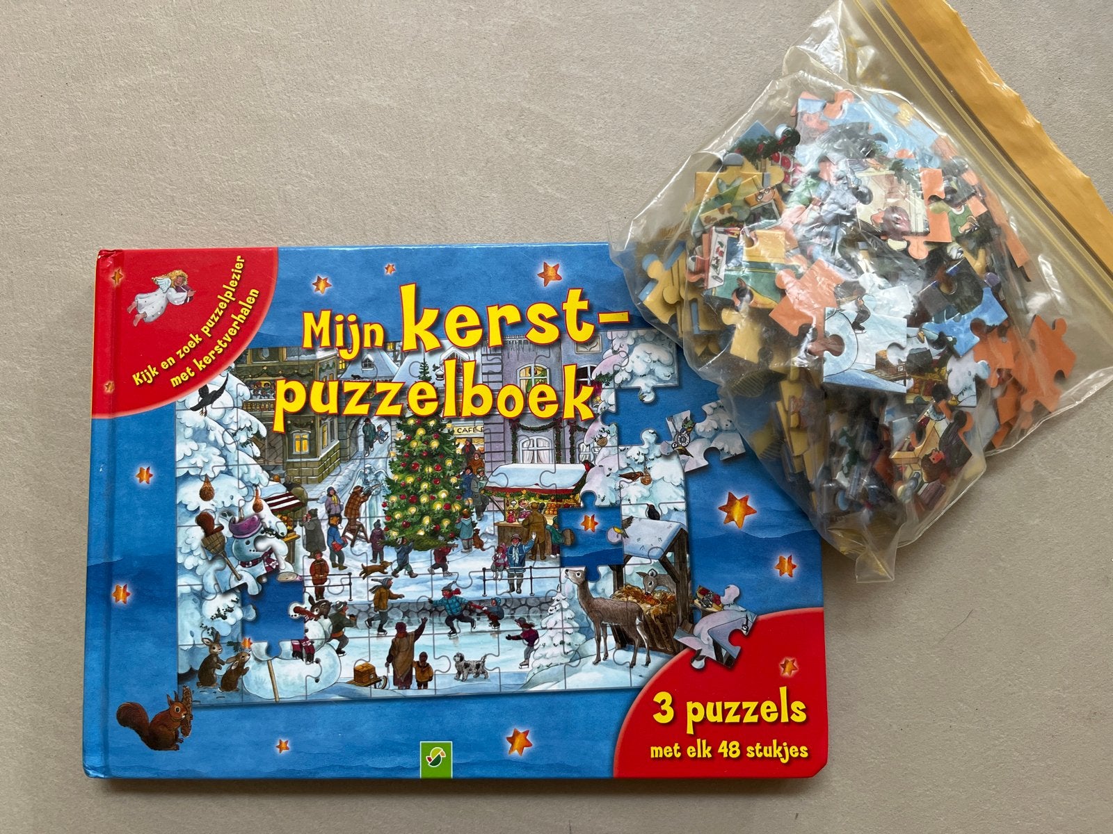Mijn kerst-puzzelboek - Nieuw en compleet, Ophalen of Verzenden, 10 tot 50 stukjes, Nieuw, 6 jaar of ouder