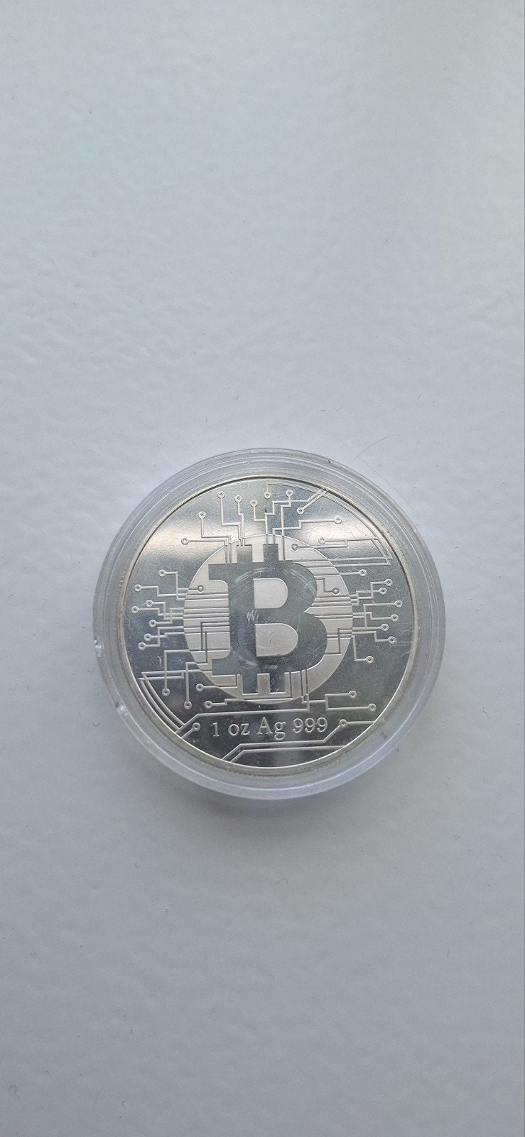 Tsjaad Bitcoin 1 oz Zilveren Munt, Ophalen, Zilver